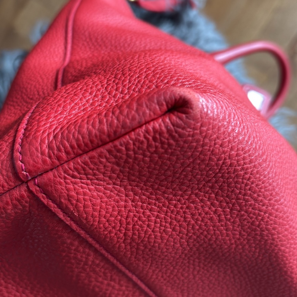 Authentic Prada red leather bag🍒 - Picture 10 of 14